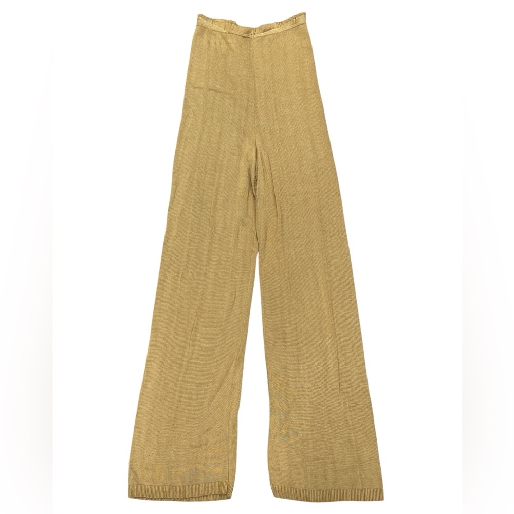 525 Tan Wide-Leg Sweater Pants